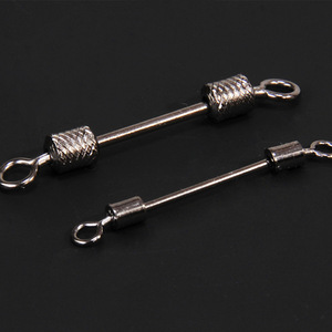 Aohu Double-Headed Sliding Swivel Metal Fishing Lead <b>Ring</b> <b>Large</b> Size Reservoir Pond Accessory Eye And Eye Attachment - Product Image 2