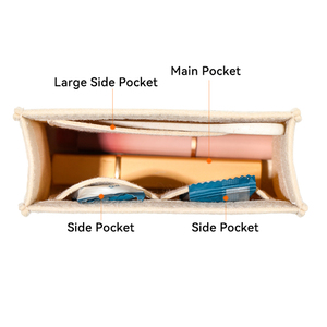 Grand organisateur de <span class=keywords><strong>sac</strong></span> en tissu pour sacs fourre-tout Speedy en feutre, solution de rangement polyvalente pour rideaux, organisateur de <span class=keywords><strong>sac</strong></span> à main, pochette de maquillage, intérieur de <span class=keywords><strong>sac</strong></span> à main - Product Image 3