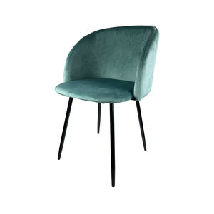 Silla <span class=keywords><strong>de</strong></span> Comedor Moderna Tapizada en Terciopelo, Asiento Suave, Patas <span class=keywords><strong>de</strong></span> Metal, Comedor 4 <span class=keywords><strong>Sillas</strong></span> - Product Image 6