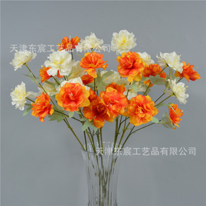Dongchen Crafts 3-Headed Peony <b>Artificial</b> Silk <b>Flowers</b> 30cm-100cm Wedding Decor Table <b>Arrangement</b> Garden Decoration - Product Image 3