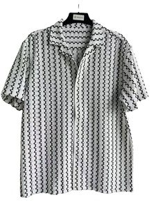 <span class=keywords><strong>Camisa</strong></span> de Moda de Manga Corta con <span class=keywords><strong>Rayas</strong></span> Blancas/<span class=keywords><strong>Negras</strong></span> para <span class=keywords><strong>Hombre</strong></span> - Product Image 1