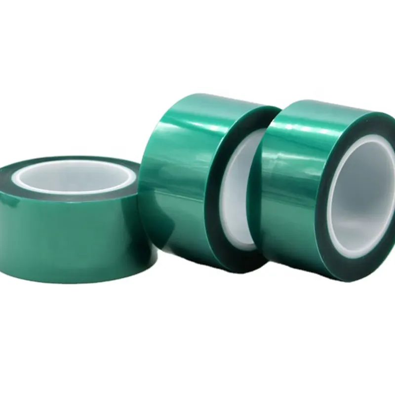 Pet Green Polyester Tape mit Silikon kleber für Hoch temperatur maskierung