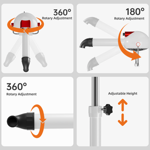 เครื่องเป่าขนสัตว์เลี้ยงแบบไร้แปรงถ่าน 1800W ยี่ห้อ <span class=keywords><strong>Shernbao</strong></span> รุ่น PSD-918P แบบแฮนด์ฟรี พร้อมหัวเป่าหมุนได้ 360 องศา ใช้ไฟ 110-240V - Product Image 3