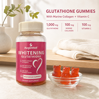 Gummies blanchissantes au glutathion prêtes à l'emploi, gummies éclaircissantes pour la peau avec collagène marin, complément de soin pour la peau, les cheveux, les ongles et les os