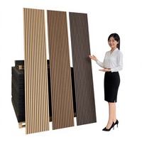 Panneaux acoustiques muraux en bois de noyer moderne, couleur personnalisable, ignifuges, absorption acoustique hautement efficace, écologiques, naturels