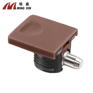 Ming Xin <b>Sliding</b> Shelf Support <b>Plastic</b> Iron Nickel Plating Wardrobe Kitchen Cabinet Furniture Shelf Holder - Product Image 1