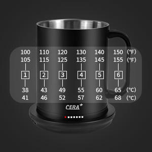 <span class=keywords><strong>CERA</strong></span> +-taza inteligente con Control de temperatura, taza de café caliente controlada por aplicación, auto calefacción, 16,5 oz - Product Image 3
