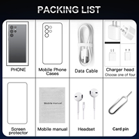 Teléfono Inteligente S24 Ultra 5G en Oferta, Pantalla de 7.3 Pulgadas, Deca Core, LTE, Android 13, Desbloqueado, 16G+1TB, Doble SIM