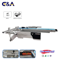 Scie à panneaux à table coulissante 5,5 kW, machine à découper le bois, haute précision, multifonction, coupeur de panneaux à angle inclinable pour meubles