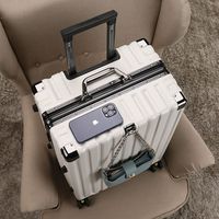 Grande Capacité PC Valise à Roulettes Trolley Hommes Femmes Mode Affaires Grande Solide Étudiant École Rangement Voyage Bagage