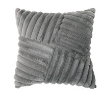Housse de coussin de canapé moderne de luxe léger avec patchwork en peluche épaisse, échantillon de housse de coussin décorative pour hôtel et maison, vente en gros