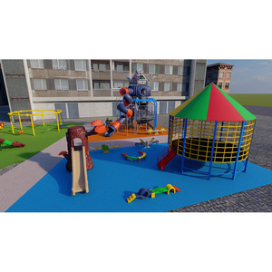 Juego de juegos al aire libre para niños, Tobogán de longitud personalizado - Product Image 5