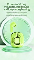 Earbud Air31 Tws transparan, Earphone tanpa kabel kristal airbud