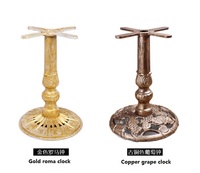Base de Table à manger en fonte creuse en bronze pour cuisine salon extérieur parc-support de plate-forme de châssis circulaire raisin en métal