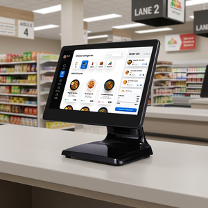 Système de point de vente Android 15,6 pouces, terminal de caisse tout-en-un, paiement hors ligne NFC, imprimante intégrée. - Product Image 1