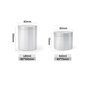 กระป๋องอลูมิเนียมสำหรับใส่เครื่องเทศขนาด 360 มล. 480 มล. เกรดอาหาร - ภาชนะเก็บเครื่องปรุงรส เกลือ พริกไทย และผงต่างๆ แบบสุญญากาศ - Product Image 2