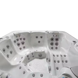 2025 bianco acrilico di lusso 6 persone <span class=keywords><strong>jacuzzi</strong></span> all'aperto spa piscina sexy massaggi vasche idromassaggio all'aperto spa - Product Image 4