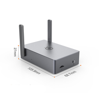 Casing Logam KUONGSHU NEW OrangePi5/PI5B, Cangkang Logam Khusus untuk Papan Pengembangan Orange Pi5/PI5B dengan Antena dan Thermal Grease