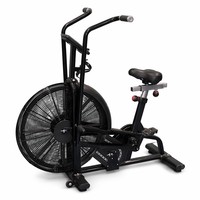 Bicicleta estática Air Bike, equipo de gimnasio comercial, bicicleta de ejercicio con resistencia magnética, Assault Bike, cardio, CrossFit, 180 kg