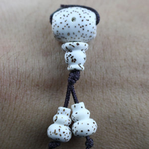 Ensemble de pagodes à trois voies Star Moon Bodhi 10x12mm pour la fabrication de bracelets, perles en bois irrégulières - Product Image 3