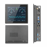 Computadora Industrial de Panel de 10.4 Pulgadas Resistente al Agua, Pantalla Táctil Robusta IP65, PC Todo en Uno sin Ventilador para Manufactura Inteligente
