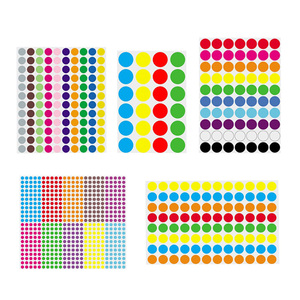 Étiquettes autocollantes rondes en tableau noir imperméables, personnalisables, effaçables, réutilisables, autocollants circulaires colorés - Product Image 2