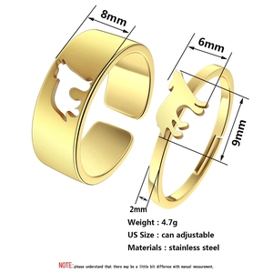 Conjunto de anillo de lobo vikingo de acero inoxidable para hombre y mujer, joyería Punk, anillo de dedo Vintage a la moda, regalo, último diseño - Product Image 5