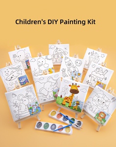 Pintura Digital con Patrones de Dibujos Animados, con Caballete, Pinceles y Pinturas <span class=keywords><strong>para</strong></span> Principiantes, Niños y Niñas, Juguetes Educativos - Product Image 3