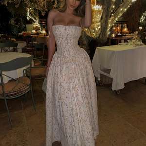 Vente en gros été femmes robe florale douce esthétique Sexy débardeur minceur Style <span class=keywords><strong>français</strong></span> <span class=keywords><strong>premier</strong></span> amour longue robe - Product Image 4