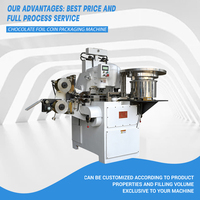Machine d'emballage de pièces de chocolat en papier d'aluminium à grande vitesse pour la production
