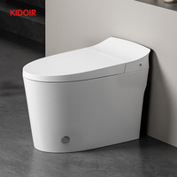 Inodoro inteligente de cerámica sin electricidad con descarga por sifón de aire, lavado frontal y posterior femenino, WC de una pieza, fábrica de artículos sanitarios