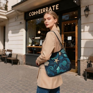 Essentials Custom Logo Polyester Ladies <b>Small</b> <b>Purses</b> Shoulder Bag Shell Design Hobo Handbag Women Crossbody Handbags - Product Image 5