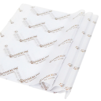 Papier de soie personnalisé blanc et noir avec logo doré pour chaussures, vêtements, vin, cadeaux, emballage de vente au détail, papier de soie de remplissage