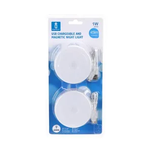Luz nocturna LED magnética, de bajo consumo, fácil instalación; ideal para iluminar habitaciones, baños o pasillos durante la noche. - Product Image 3
