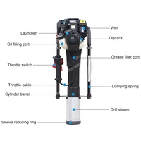 Hengwang HW-T30 Nouvelle Conception Mini Foreuse Rotative Portable à Haute Efficacité pour l'Échantillonnage de Sols, Moteur Diesel