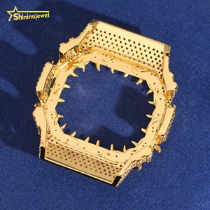 Pass Diamond Tester Iced Out Hip Hop Thorns DW5600 Moissanite 925 Silver Case Bezel <strong>Watch</strong> - Product Image 3
