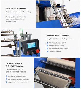 Multi-Functional Webbing Nylon <b>Polyester</b> Ribbon Roller Rotary Sublimation Transfer Coloring Printing <b>Lanyard</b> Heat Press Machine - Product Image 4