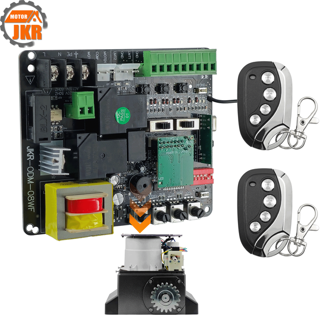 Modern Design Sliding Gate Controller Kit with Tuya WiFi App Control Dual Remote Support Easy Screw Installation