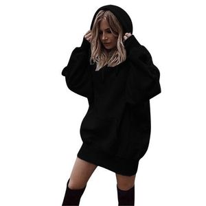 <span class=keywords><strong>Sweat</strong></span>-shirt à <span class=keywords><strong>capuche</strong></span> pour femme, vêtement d'extérieur surdimensionné, vente en gros - Product Image 2