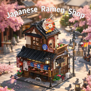 H1010 Bloques de Construcción Educativos de Alta Dificultad, Diseño de Restaurante Japonés de Fideos con Vista a la Calle - Product Image 6
