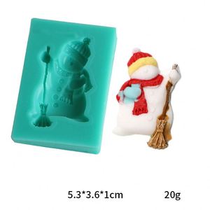 Moldes <span class=keywords><strong>de</strong></span> Silicona para Velas Aromáticas Navideñas, Herramientas para Hornear Pasteles y Jabones Hechos a Mano, Empaquetados en Bolsa OPP - Product Image 6