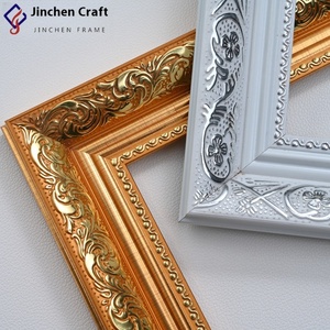 Chất Lượng Cao Châu Âu Cổ Điển Retro Phong Cách Vàng Cạnh Sơn Dầu Khung PS Polystyrene Hình Ảnh Khung Đúc Khách Sạn Tường Nghệ Thuật - Product Image 5