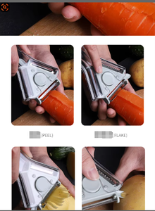 Pelapatate, Affettatrice e Trituratore 3-in-1 in ABS per Frutta e Verdura, Rotante ed Economico per la <span class=keywords><strong>Cucina</strong></span> - Product Image 4
