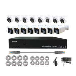 16 kênh 8MP IP máy ảnh thiết lập hai chiều âm thanh thông minh Bullet Mạng Máy ảnh 4K CCTV hệ thống không thấm nước ai POE NVR Kit - Product Image 1
