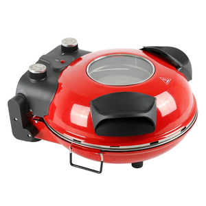 Croccante <span class=keywords><strong>Crosta</strong></span> 12 "Rotante <span class=keywords><strong>Pizza</strong></span> Maker con Pietra e Teglia da forno Elettrico Forno Per La <span class=keywords><strong>Pizza</strong></span> - Product Image 2