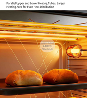 Four à gaz commercial 3 niveaux pour boulangerie, machine automatique de cuisson de biscuits, pizzas et pains, 60 pièces/min, avec affichage haute fréquence