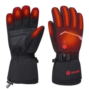 Savior Winter Heated Gloves Waterproof High Quality Winter Outdoor Sports Snowboard Ski Glove