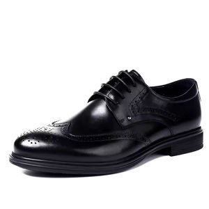 Chaussures Oxford de luxe pour hommes, en cuir véritable gravé, fabriquées à la main à trois empiècements, style Goodyear, décontractées et habillées, couleur Evergreen - Product Image 5