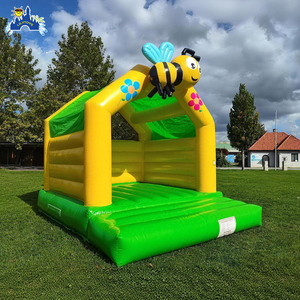 Gorila inflable Bouncy Little Bee Jumping Castle Bounce House Combo con tobogán para la venta - Product Image 1