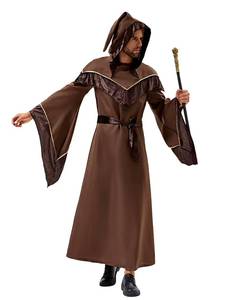 Disfraz de Vampiro/Mago Unisex para Halloween, Túnica de Monstruo, Material de Poliéster para Adultos, Actuaciones Escénicas y Mascaradas - Product Image 2